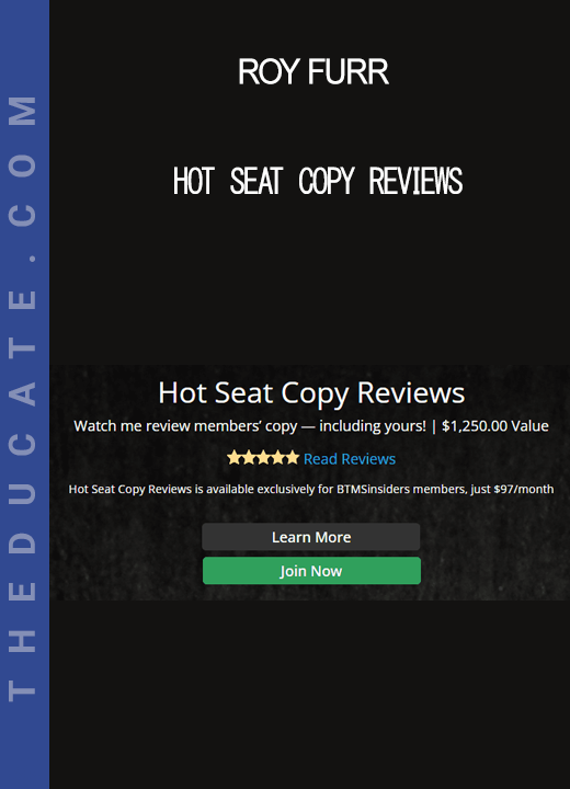 Roy Furr - Hot Seat Copy Reviews