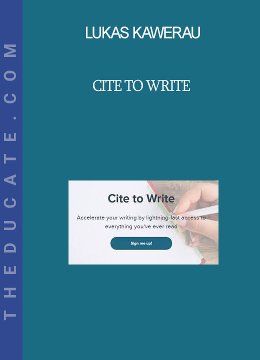 Lukas Kawerau - Cite to Write